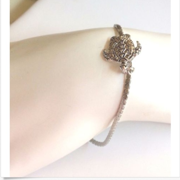 Silver Sea Turtle Charm Bracelet Beach Life Island - Picture 6 of 8